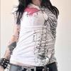 European and American Summer Women's Round Neck Slim Fit Retro Top