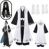 Anime Bleach Byakuya Kuchiki Cosplay Costume Full Set, 6th Division Captain Robe Kimono Uniform