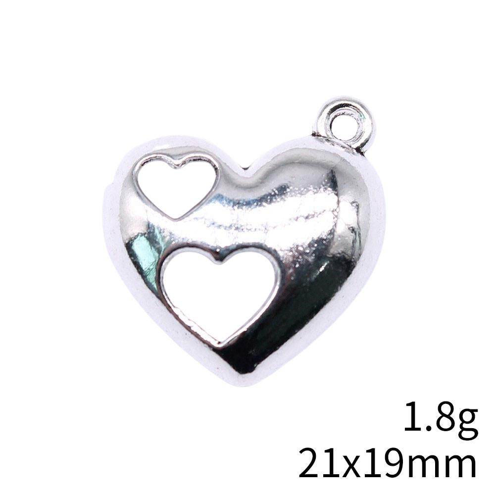 Back To School Charms Bulk Peach Heart Love Charms Pendant Women's Clothing Pendant