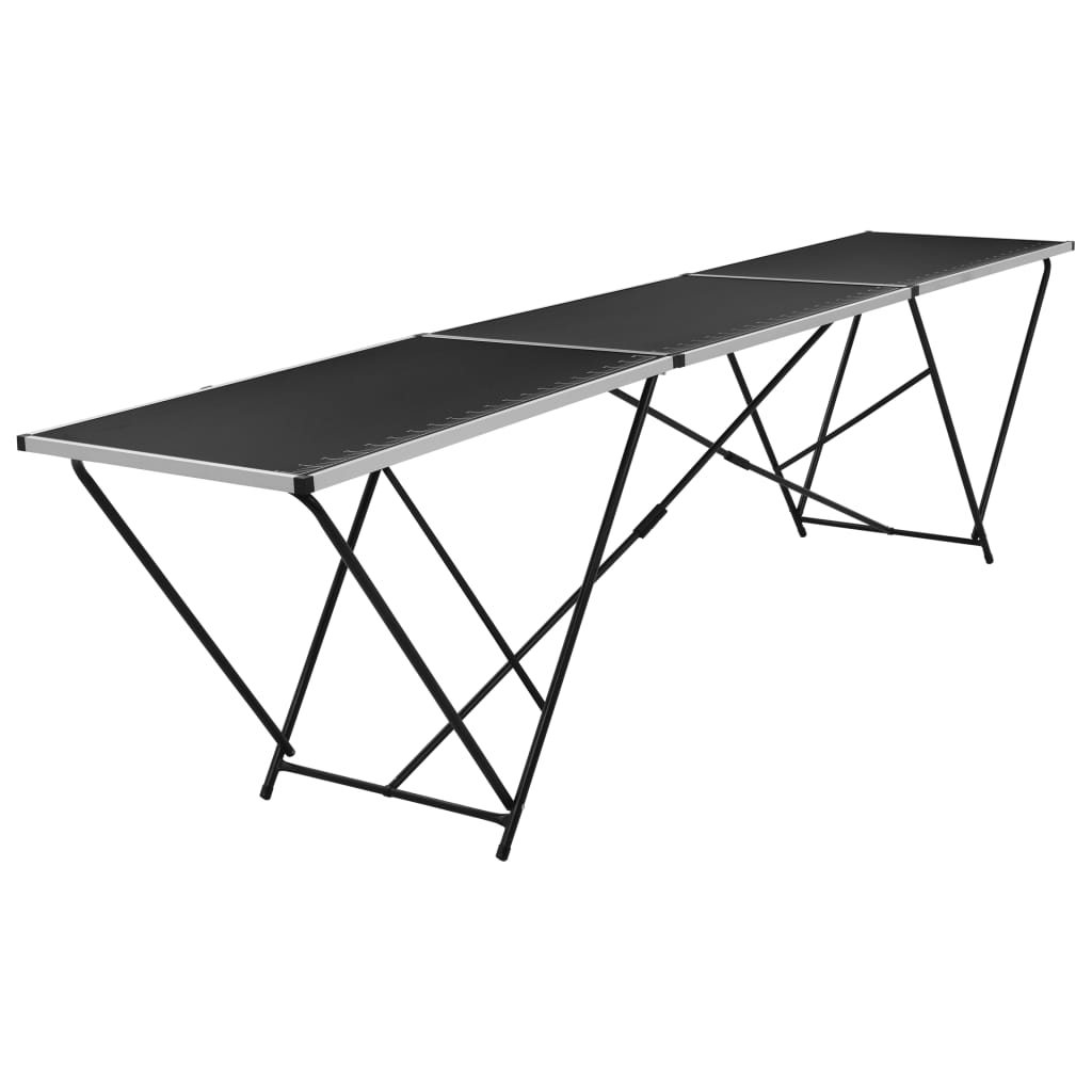 Vidaxl Folding Wallpapering Table, MDF and Aluminium, 300X60X78 Cm