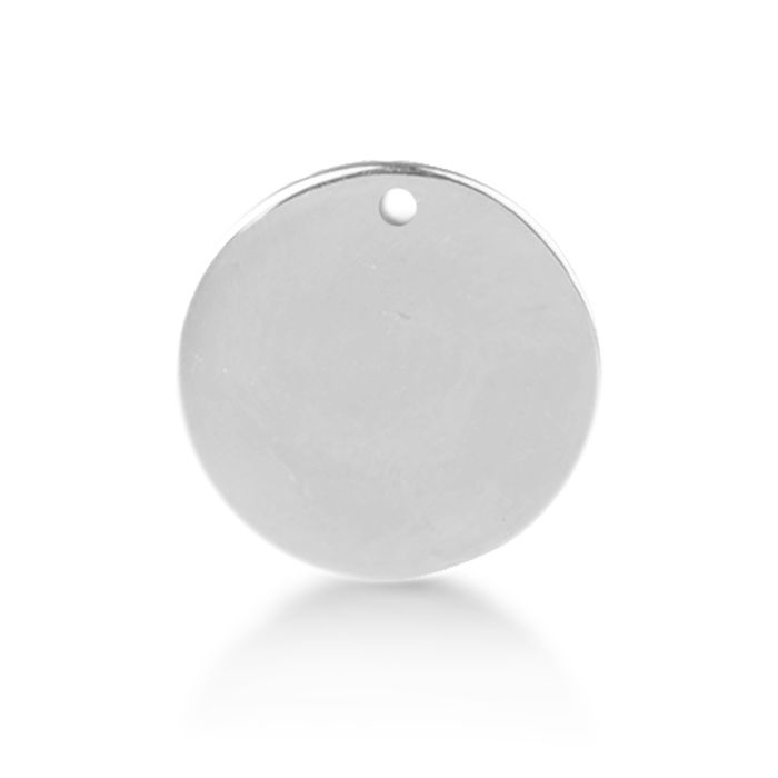 Pendentif Luxenter en argent sterling 925 fini en rhodium - Anneau