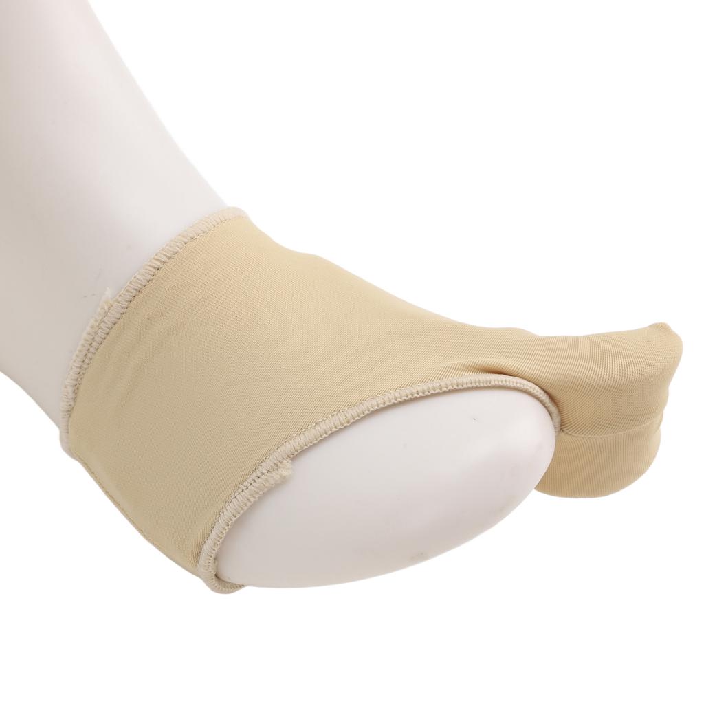 Bunion Corrector for Men and Women Nylon SEBS Breathable Big Toe Splint Straightener with Silicone Non Slip Strip for Foot Pain Skin Color