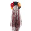 Elegantes Rosenblumen-Netz-Stirnband für Partys und Veranstaltungen