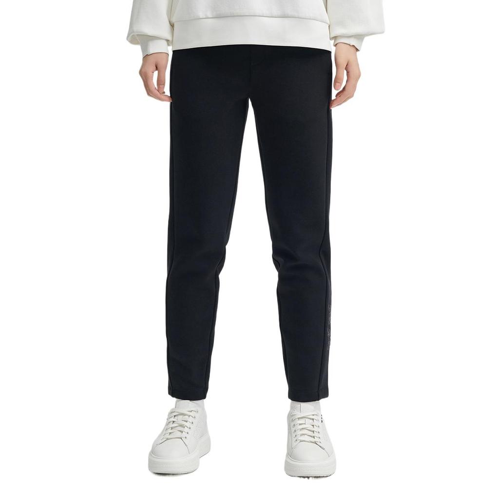 Fila Comfortable Fashionable Versatile Simple Knitted Casual Pants Women Bottoms Black F11W443606A-BK