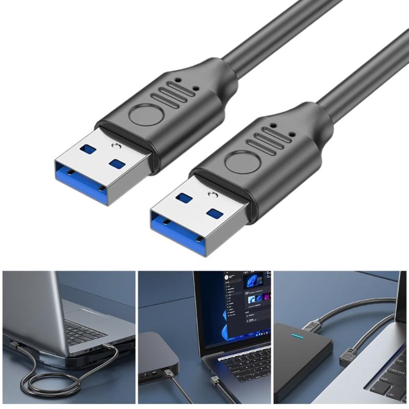 USB3.0 Male to Male Cable USB A to A Male Cable 90 Degree Elbow Design Not Need Driver 50cm/30cm/100cm/150cm/200cm