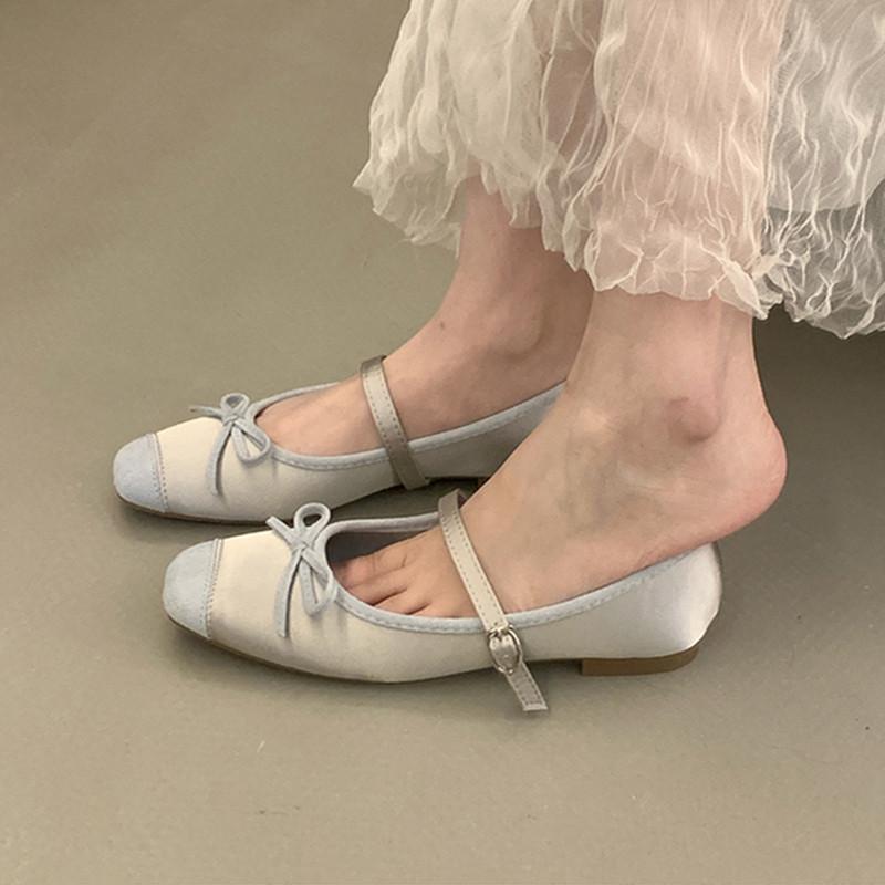 Bailamos 2025 Women Flat Shoes Square Toe Shallow Soft Ballerina Shoes Ladies Ballet Loafers Classics Mujer Casual Dress