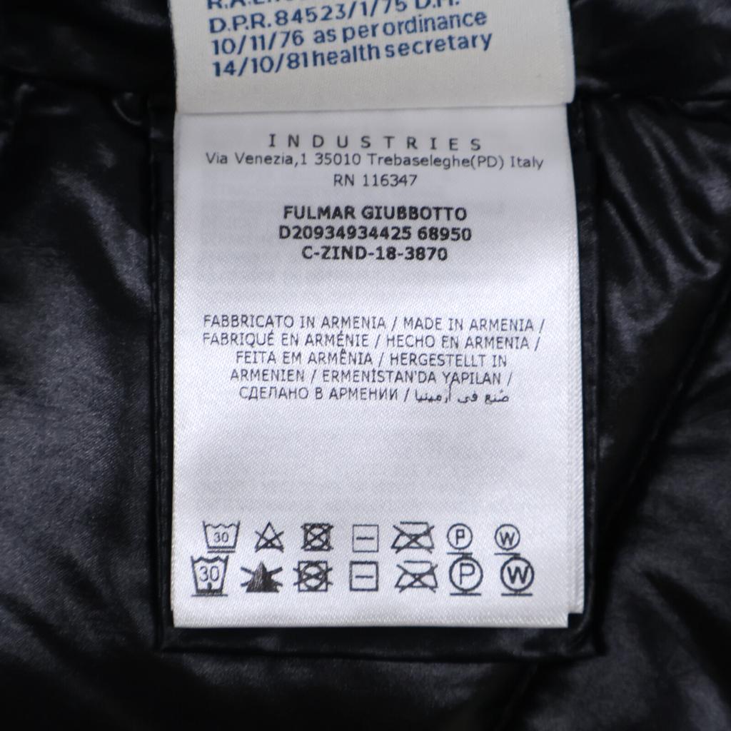 MONCLER FULMAR fur-lined down hoodie coat O blackUsed