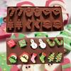 Cake Mold Christmas Tree Snowman Socks Styling Chocolate Molds Ice Cube Tray