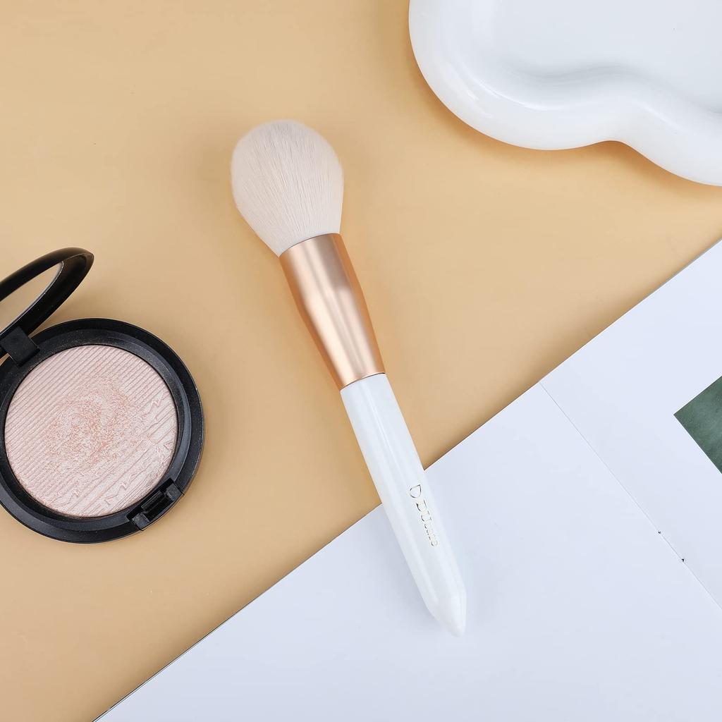 DUcare Face Powder Face Makeup Powder Blush Made with Premium Round Flat Shape Brush, Brush, Brush, Brush, & Brush, Taklon,