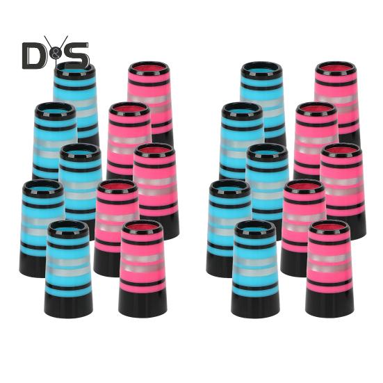 1/10Pz Ghiera Manico Ferri da Golf Strisce Colorate Ghiera Mazza da Golf per Manico a Cono 0.35"