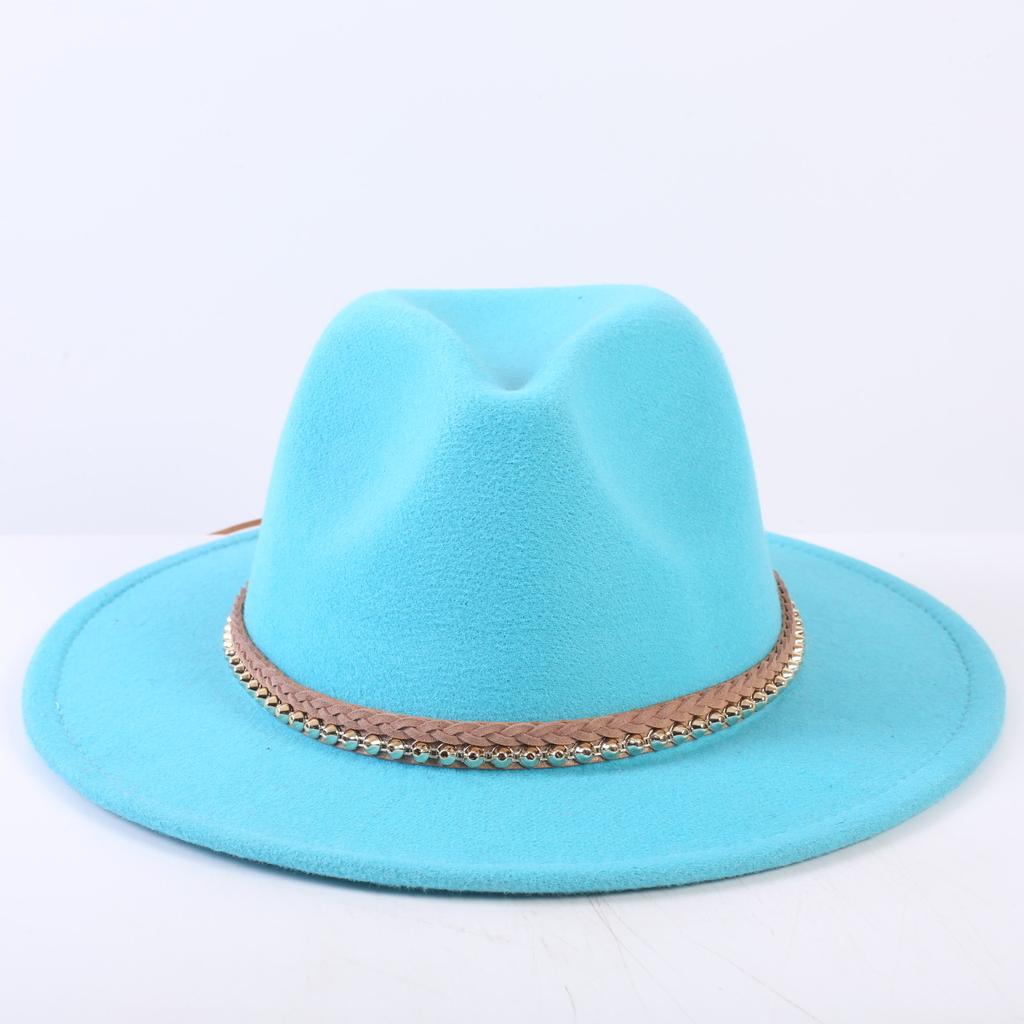 Popular European and American Classic Simple Flat-brimmed Top Hat Men's and Women's Fashionable and Elegant Versatile Jazz Hat Top Hat