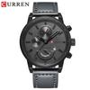 CURREN 8217 Wasserdichte Leder-Quarz-Kalenderuhr - Business Casual Armbanduhr