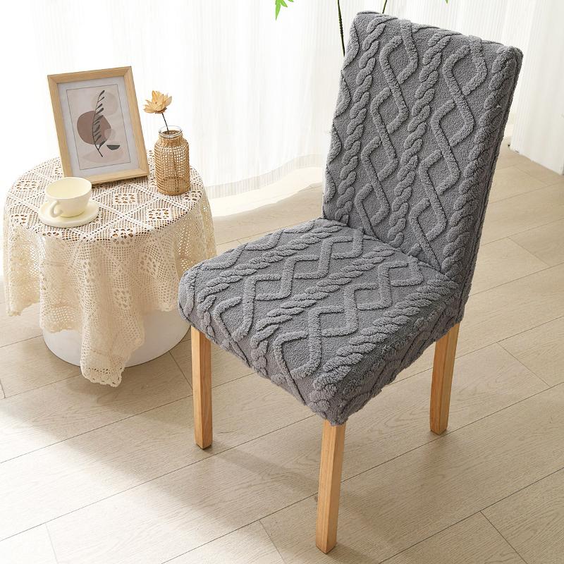 1PC Jacquard Craft Elegant Home Decor Comfortable Cable Knit Pattern Non-slip High Stretch Stain Resistant Multi-Color