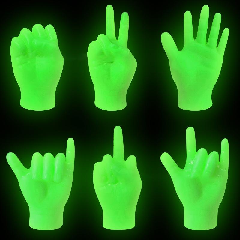 1Set Cat Interactive Funny Gesture Toys Mini Multi-Style Teasing Cat Finger Human Fake Hand Gloves Pet Toys Supplies