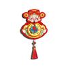 2026 Chinese Style God of Wealth Magnetic Rotating New Year Refrigerator Sticker Decoration