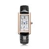 Reloj de Cuarzo Para Mujer, Dos Y Media Manecillas Impermeable Cuadrado Escala Romana Correa Para Reloj de Moda de Mujer