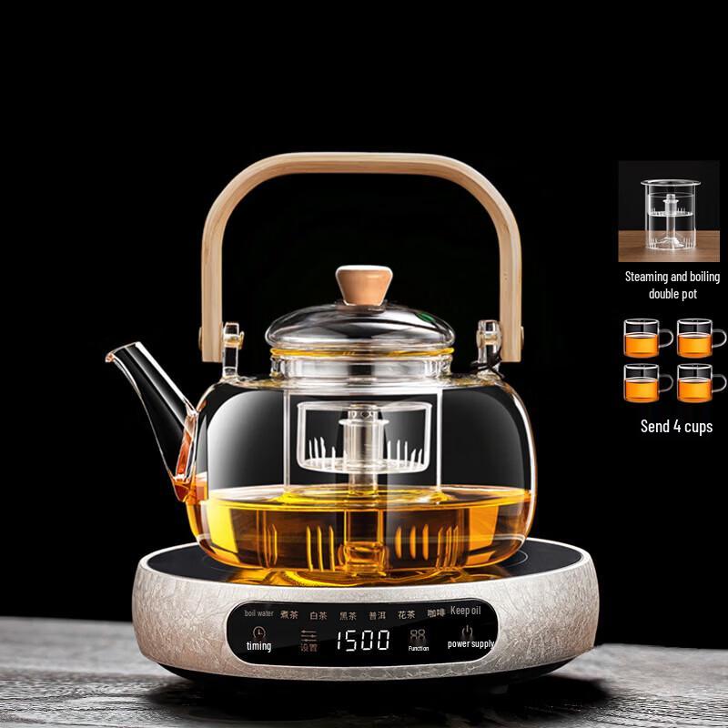 Integrated Glass Teapot & Electric Stove Set