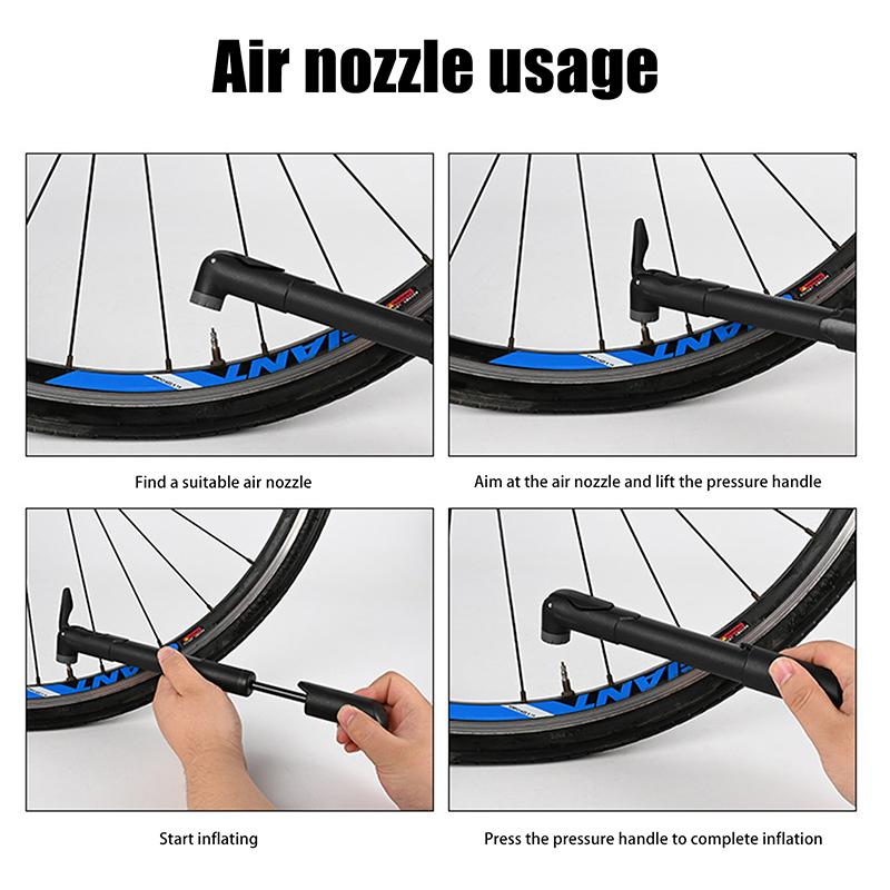 1Pc 120Psi Mini Bike Pump Plastics Portable Bicycle Hand Air Pump Tire Inflator Schrader Presta Valve Road Cycling Pump
