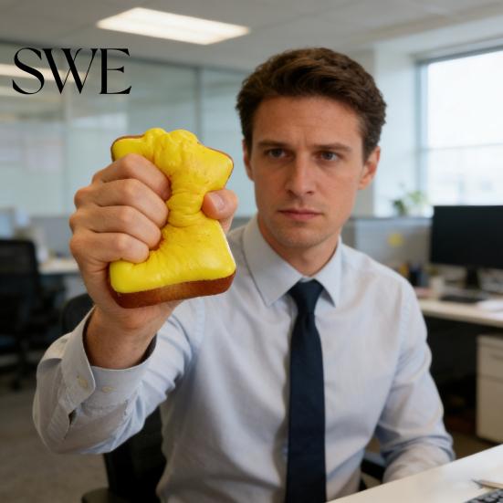 Dicker Stressball Cremiges Toast-Quetschspielzeug Weich Langsam aufgehend Realistisches Brot Fidget-Schaumstoff zur Linderung Dekompressions-Gadget Kinder Erwachsene Ablassen