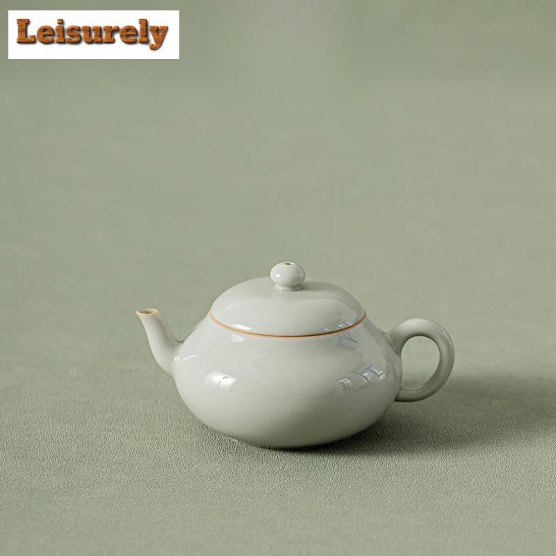 100ml Beixitang Håndlaget Isbord Farge Tekanne Kinesisk Mini Siting Pot Te Lagingskjele Med Kulehullfilter Teartikkel Forsyninger