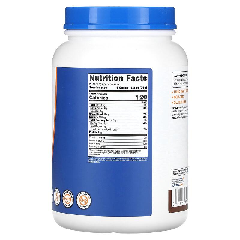 Casein Protein, Chocolate, 2 Lb (907 G)