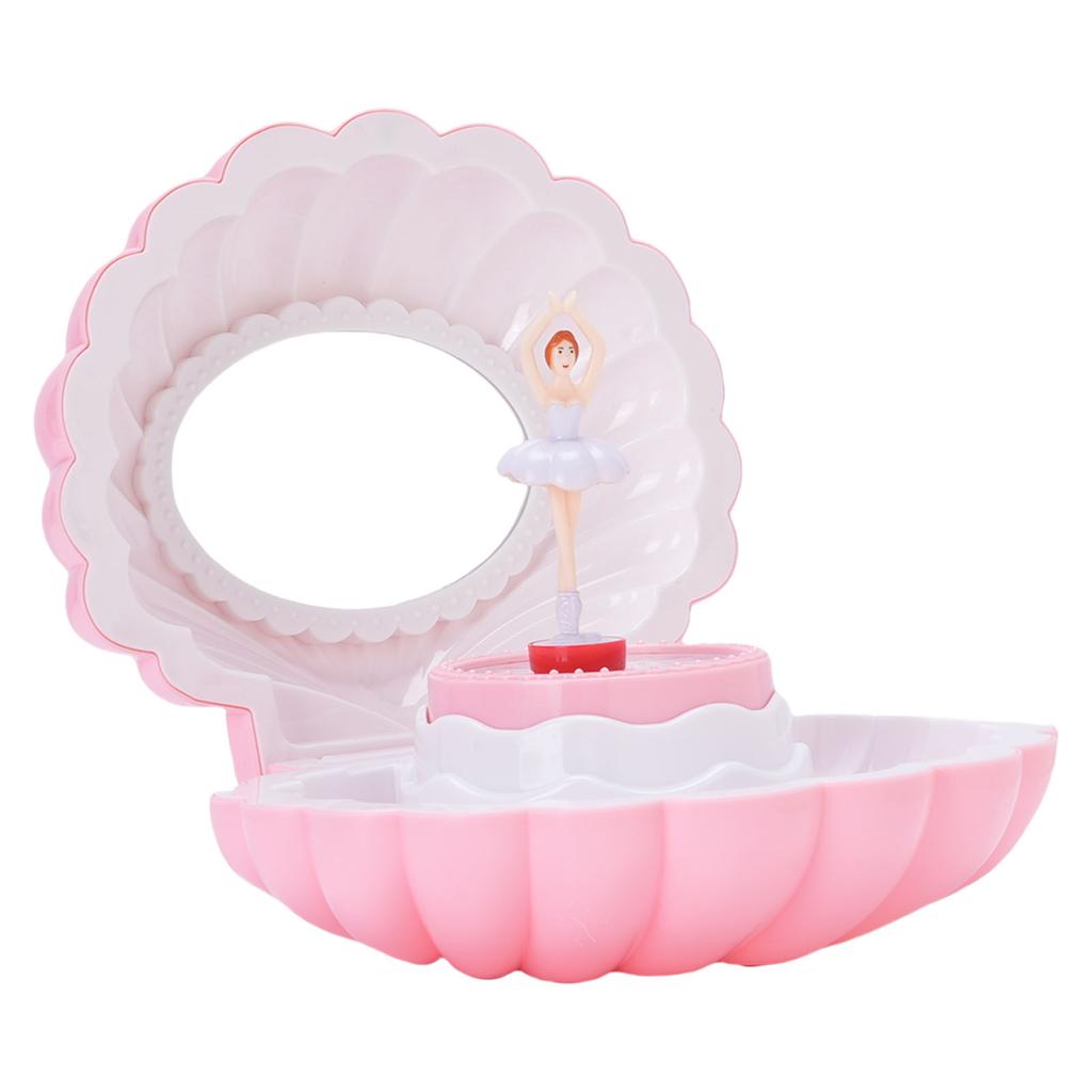 Kids Musical Jewelry Box Colorful Light Dancing with Makeup Mirror Musical Jewelry   for Girls