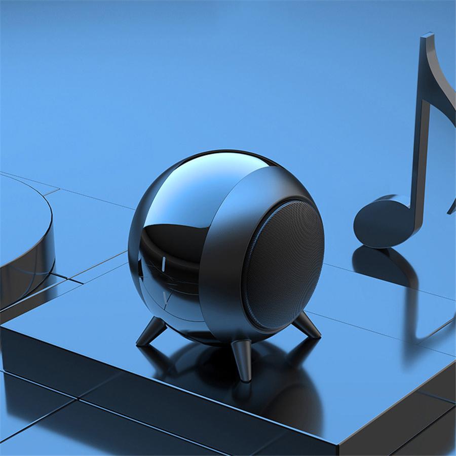Round Shape Metal outdoor bluetooth speaker, computer Subwoofer, high volume, wireless sound