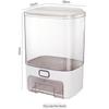 Zhishi Japanese Style Large Capacity Rice and Grain Dispenser