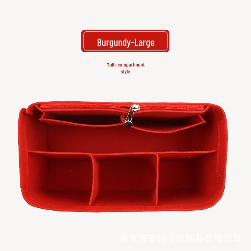 Custom Felt Cosmetic Bag Storage Organizer with Divider