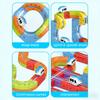 Magnetic Electric Train Set with Track Fusion, STEM Montessori DIY Building Race Toy for Kids, Christmas & Birthday Gift for Boy