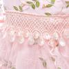 Children's Beaded Princess Trumpet Sleeve Dress