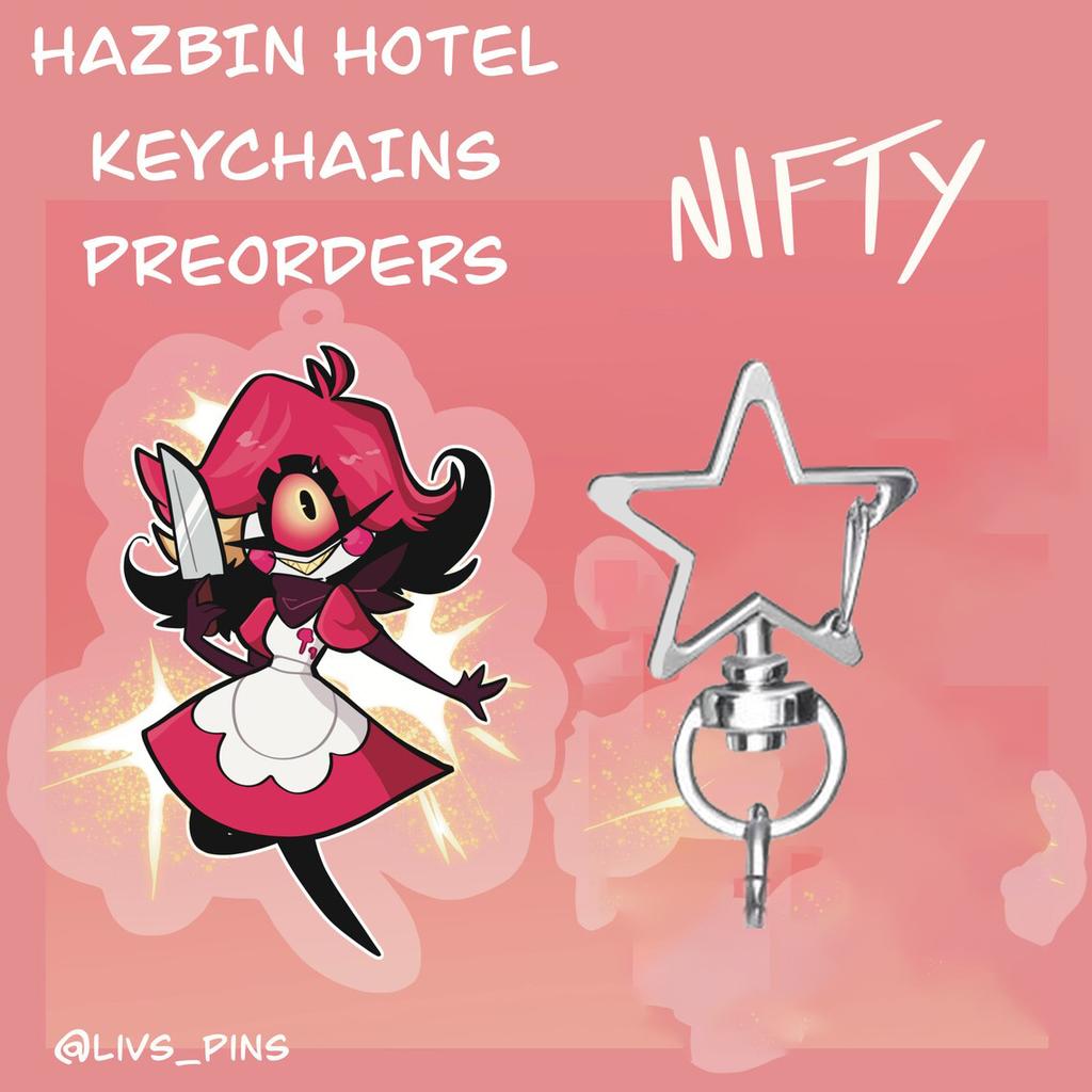 5cm Personaggi Hazbin Hotel Ciondolo Acrilico Decorativo Creativo Alastor Charlie Vaggie Personaggi Ad Portachiavi Portachiavi Regalo