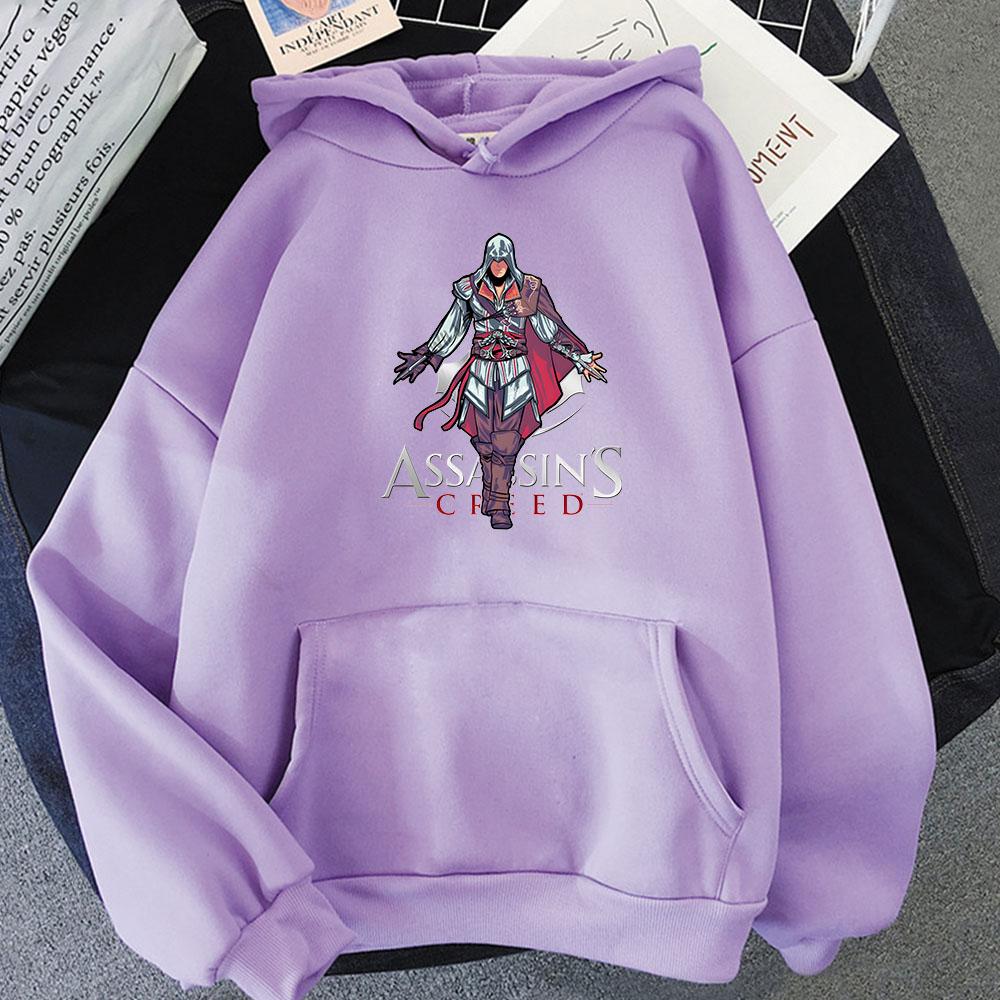 Assassin s Creed Ezio Cross Game Cartoon Hoodie Pop Retro Sweatshirt для повседневной одежды на осень/зиму Moletom Pullovers XL