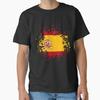 Spain Souvenir Landmark Espana Flag Travel C Tshirt Made In Usaus Size S2xl