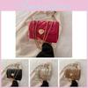 Stylish Fresh Sweet Fashionable Minimalist Diamond Pattern Pu Chain Bag For Women