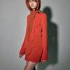 QUAFE MIXED RIBBON BALACLAVA_ORANGE RED