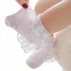 Baby Mädchen Spitze Rüschen Socken Sommer Dünn Netz Atmungsaktiv Kleinkind Prinzessin Socken Doppellagig Band Schleife Neugeborene Säugling Socken