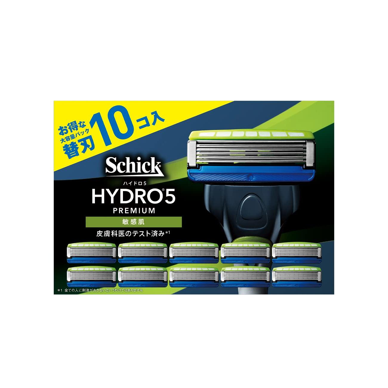

Schick Hydro 5 Premium Sensitive Skin Razor Club Pack with Holder, 16 Blades, Silver - Men s Shaving Razor for Smooth Shave 10 replacement blade