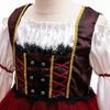 Bambina Halloween Cosplay Capitano Pirata Principessa Vestito Bambini Carnevale Festa Vestiti Bambini Spettacolo Teatrale Maniche Lunghe Completo