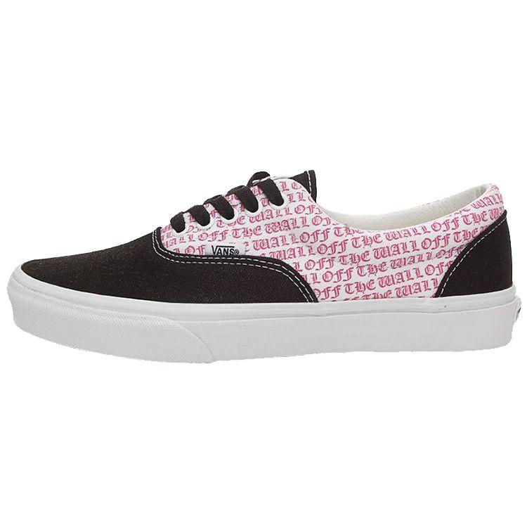 Vans Era Gothic Letter Low-Top Skate Shoes Unisex sneaker Black Pink VN0A38FRT8T
