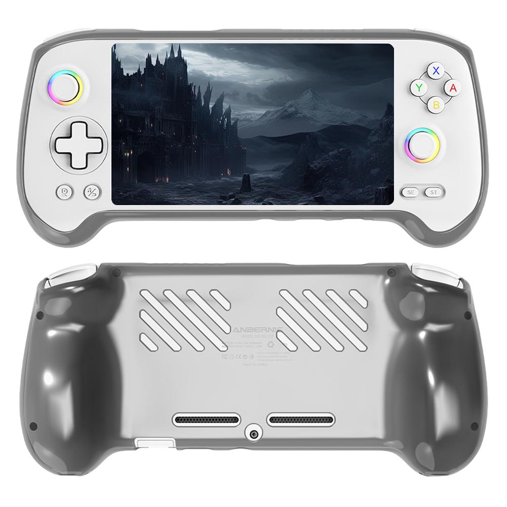 TPU Cooling Transparent Case Anti-Scratch Protective Case Shockproof Protective Sleeve for Anbernic RG557 Machine