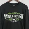 Harley Davidson Villain Militaire Ramstein Luchtmachtbasis, Duitsland Lange Mouwen Zwart