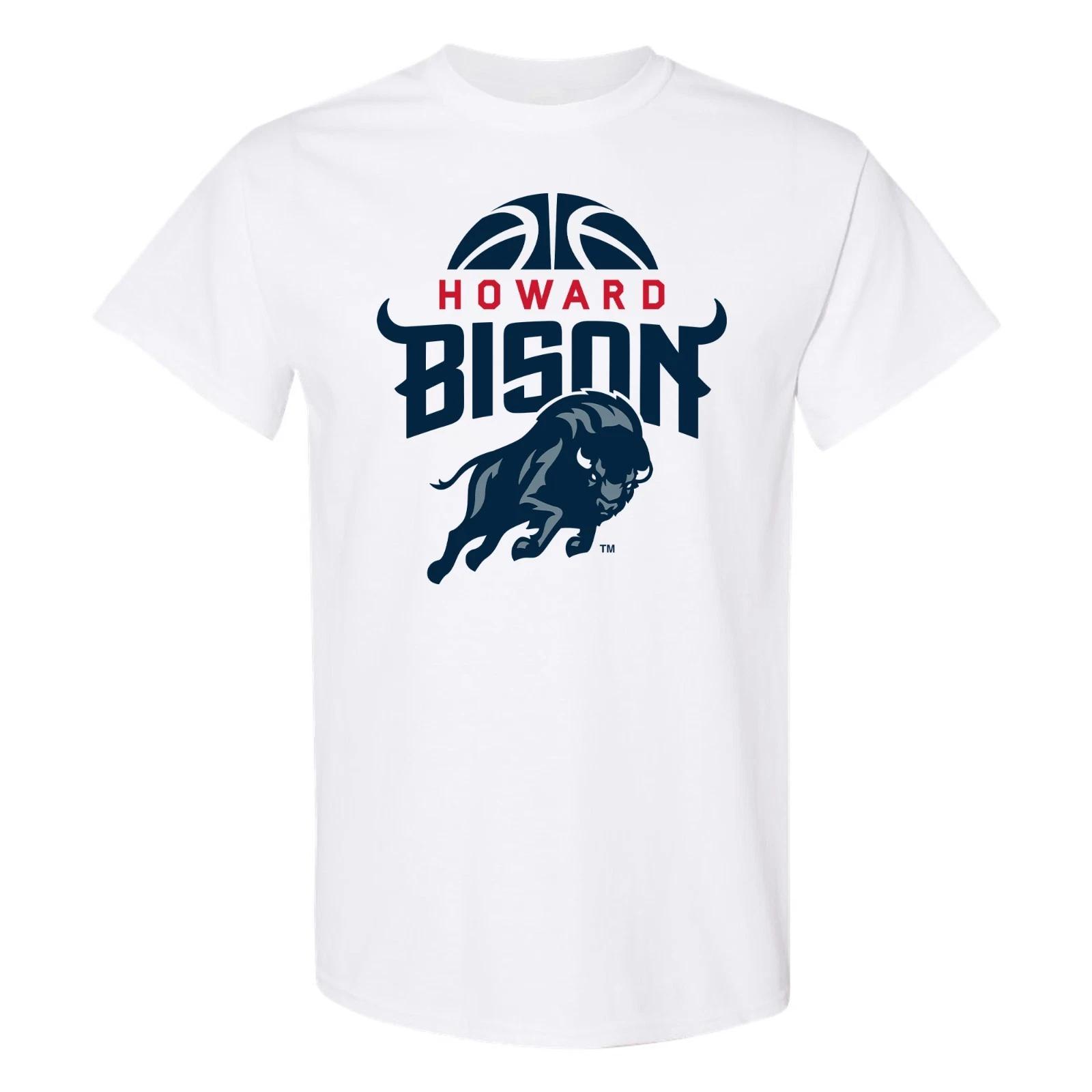 Howard Bisons Basketball Hype T-Shirt - White 4XL