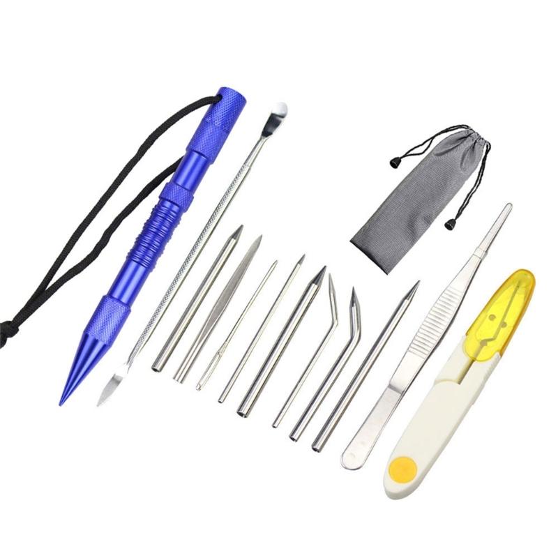 Stainless Steel Knotter Tool Set Paracord Lacing Stitching Needle Craft Maker for Leather and Paracord Crafting