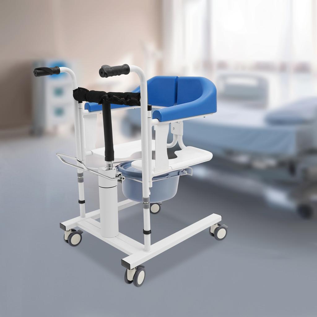 Multi Functional Hydraulic Patient Lifting Chair 180° Split Transport Seat Elderly Disabled Lightweight Transfer Wheelchair