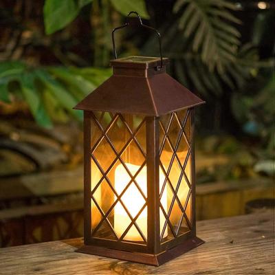 Lanterna Solar Pendurar Jardim Luzes Externas Vela Piscante Sem Chama Lâmpada LED à Prova d'Água