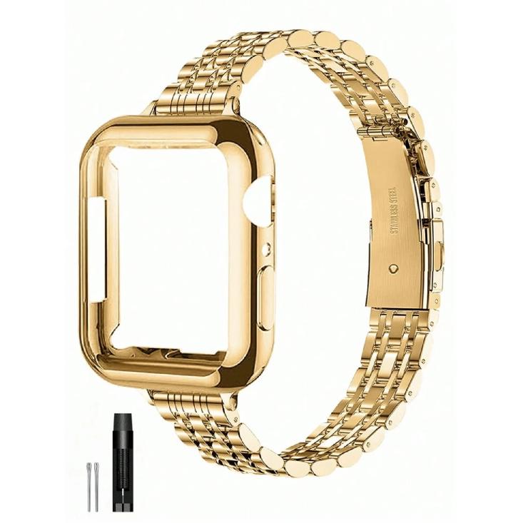 2 in1 Band protective shell case For Apple Watch cover strap Series 10/9/8/7/6/5/4 38mm 40mm 41mm 42mm 44mm 45mm 46mm 38mm