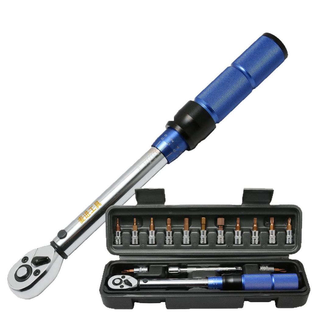 15-Piece High Precision Adjustable Torque Wrench Set for Bicycle Repair