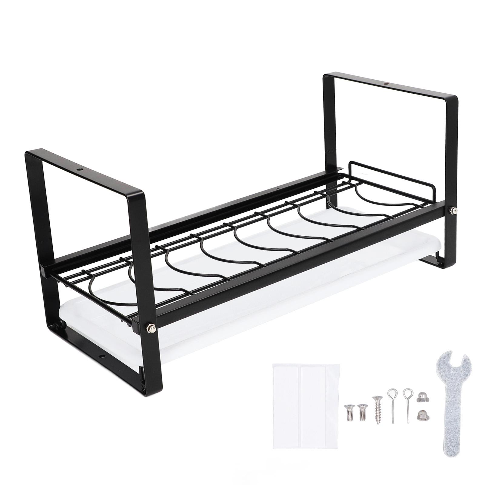 

Kitchen Cabinet Storage Shelf Rack Bowls Dishes Plates Drainboard Holder Rustproof Nonslip for Counter Cupboard Pantry