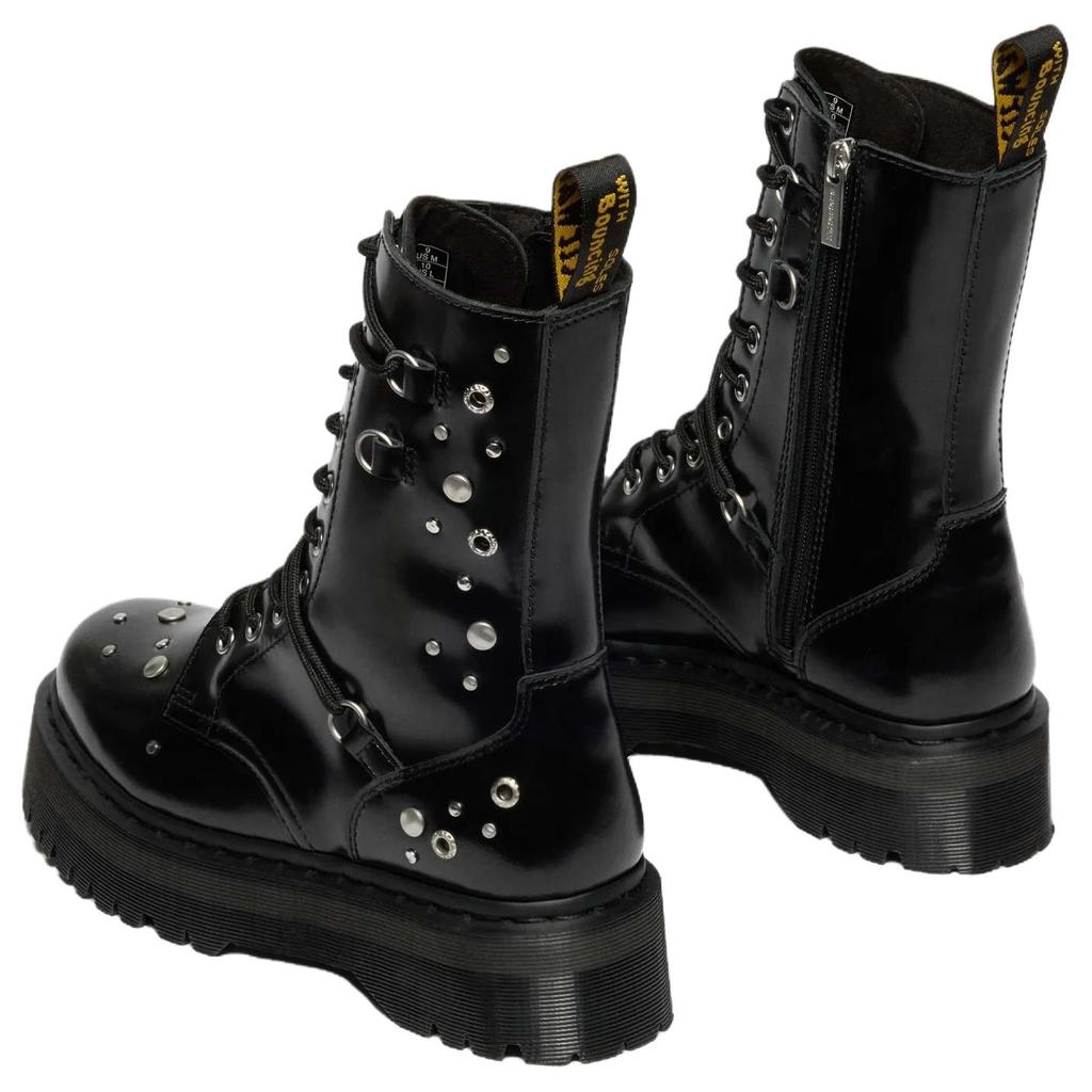 Dr. Martens Jadon Series Hi Leather Versatile Comfortable Boots 5cm Unisex boots Black 42094001